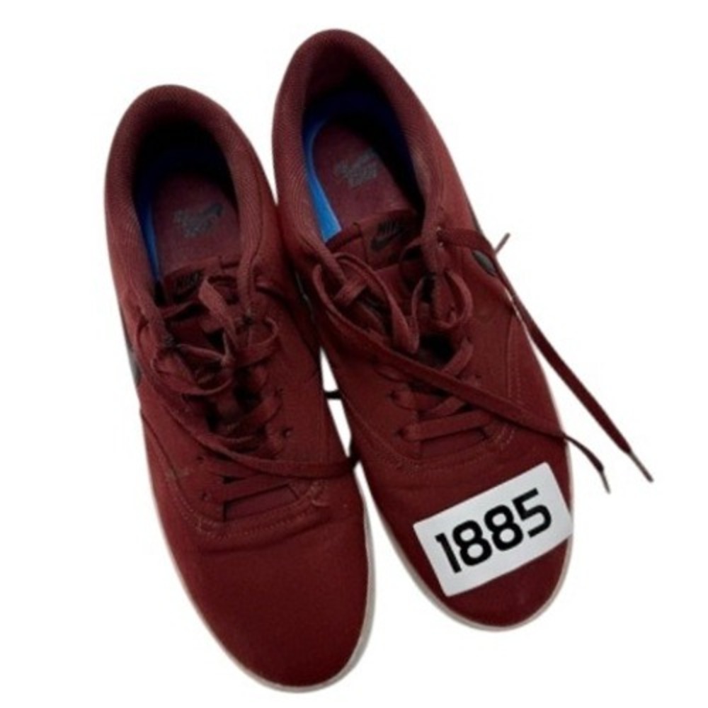 Nike‎ SB Dunk Low Pro Mens Size 12 Burgundy White Skateboarding Shoes Sneakers
